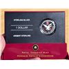 Image 2 : 2006 RCM Canadian "Lucky Loonie" .925 sterling silver 1 dollar coin, in case