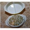 Image 1 : Pyrex - Verde Olive 1 1/2 qt Divided Dish with Lid