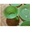 Image 2 : Jade Cups & Saucers - Two have cracks/chips