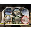 Image 1 : Set of 6 Christmas Tins .