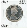 Image 1 : 1967 Canada 50 Cents Silver Coin.
