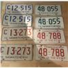 Image 1 : 4 Pair of Saskatchewan license plates - 1973-76