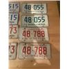Image 3 : 4 Pair of Saskatchewan license plates - 1973-76