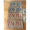 Image 2 : 3 Pair of Saskatchewan license plates - 1970-72