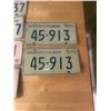 Image 3 : 3 Pair of Saskatchewan license plates - 1970-72
