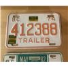 Image 2 : 2 British Columbia license plates - 1974 & 1982