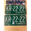 Image 3 : 2 Pair of Alberta license plates - 1971 & 1973