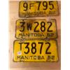 Image 3 : 5 - 1952 Manitoba license plates