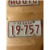 Image 3 : 1973 & 1975 Saskatchewan motorcycle license plates