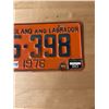 Image 3 : 1976 Newfoundland and Labrador license plate