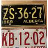 Image 2 : 1965-1969 Alberta license plates