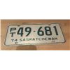 Image 2 : 1973 & 1974 Saskatchewan trailer license plates