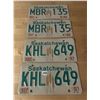 Image 1 : 2 Pair - 1981 & 1983 Saskatchewan license plates