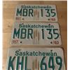 Image 2 : 2 Pair - 1981 & 1983 Saskatchewan license plates