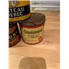 Image 4 : 3 Round Tobacco tins - Chateau, Dominion and Picobac