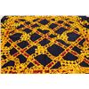 Image 1 : Chanel Gold Navy Silk Chain Scarf