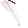 Image 2 : NEW 14k Yellow Gold 20" Polished Beveled Oval Paperclip Link Chain Necklace