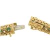 Image 8 : Vintage 18k Gold Round Cabochon Turquoise Twisted Wire Textured Link Bracelet