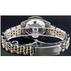 Image 8 : Rolex Ladies Quickset Two Tone White Diamond And Emerald Datejust Wristwatch