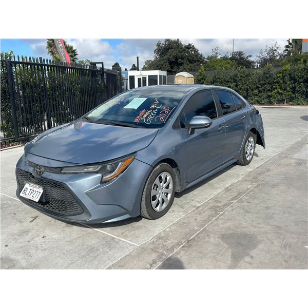 TOYT COROLLA 2020 SALV-CERT-DON-SMOG