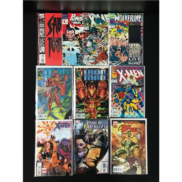 LOT OF 10 COMICS VARIOUS TITLES (MARVEL COMICS)