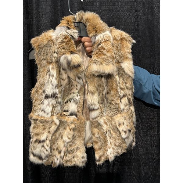 100% Natural Bobcat Vest