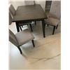 Image 2 : NGOC Dining Table With 4 Upholstered Chairs