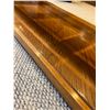 Image 2 : Glass Panel Top Wooden Coffee Table on Wheels
