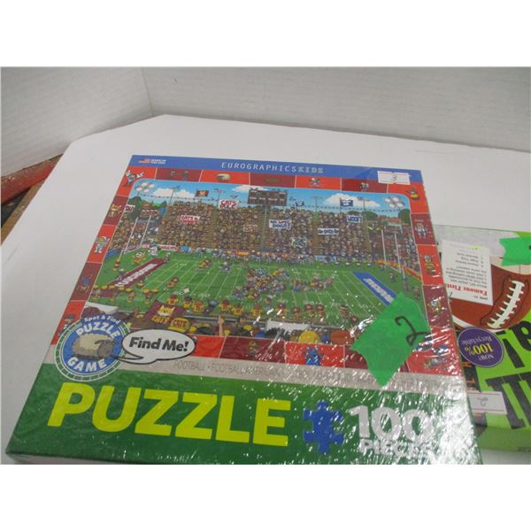 FOOTBALL TRIVIA GAME & FOOTBALL PUZZLE