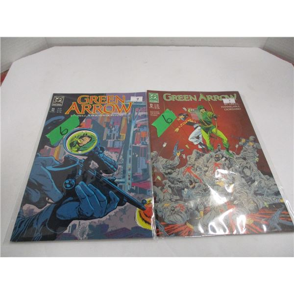 GREEN ARROW COMICS (NO. 12, 1988) & (NO. 13, 1988)