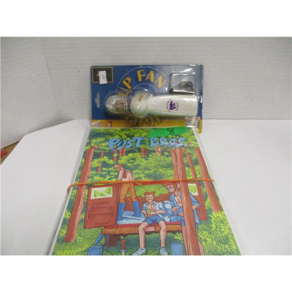 1992 POST BROTHERS COMIC & LIGHT UP FAN