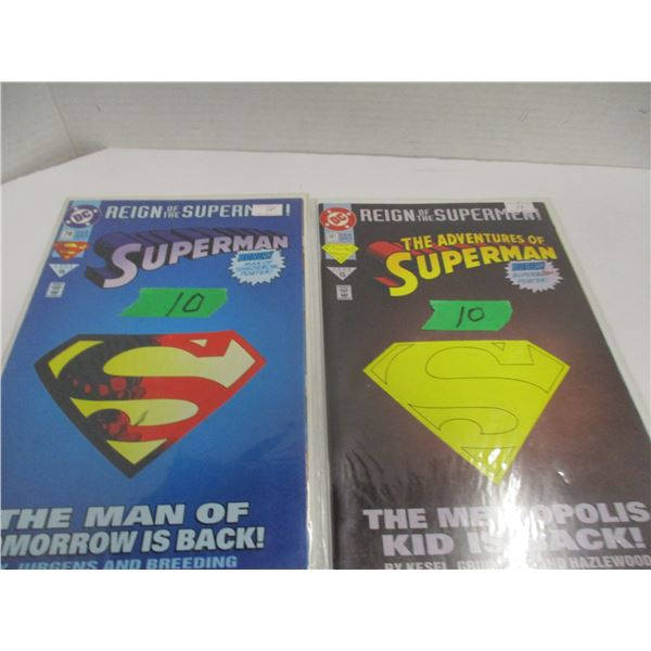 1993 SUPERMAN COMICS (NO. 15 & 14, 1993)