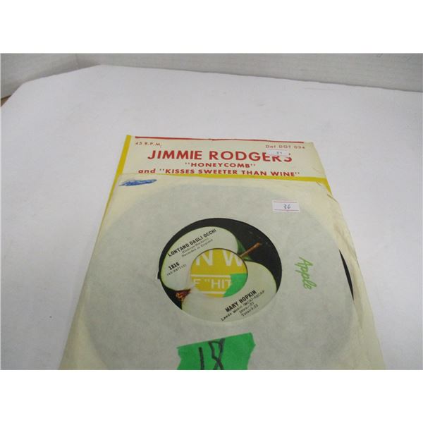 2 - 45 RPM RECORDS "JIMMIE RODGERS"