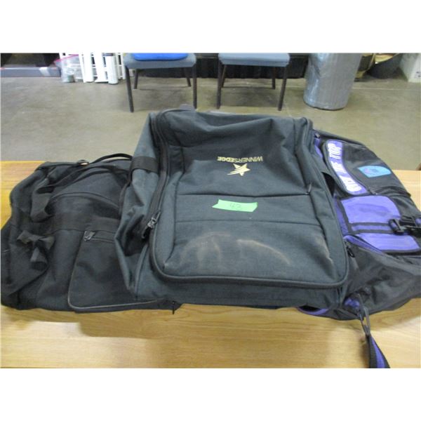 ESTATE:  BOX C/W ASSORTED DUFFLE BAGS & CASES