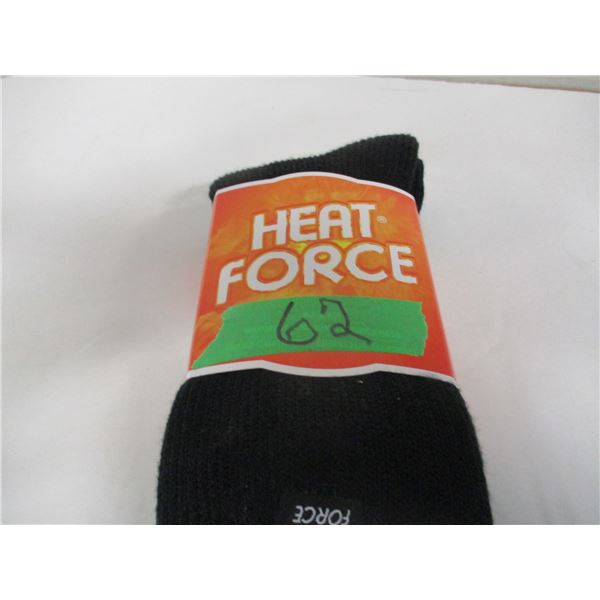 NEW:  MEN'S HEAT FORCE SOCKS (SIZE 10 - 13) - 1 PAIR