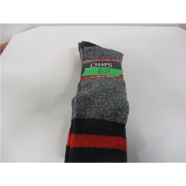 NEW:  2 PAIR MEN'S CHAP SOCKS