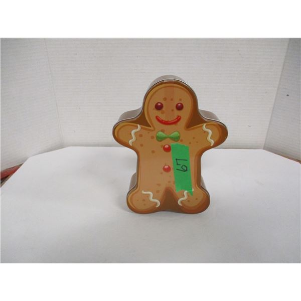 SHELF PULLS (AS IS):  SHORTBREAD COOKIES IN GINGERBREAD TIN