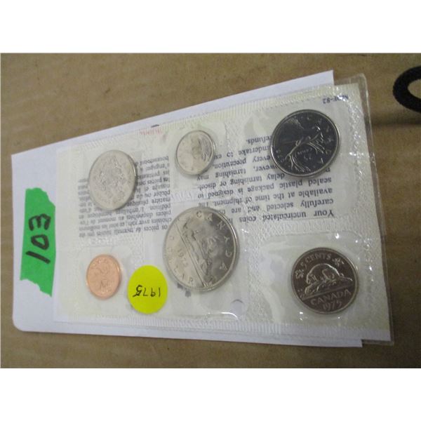 1975 CANADA MINT COIN SET