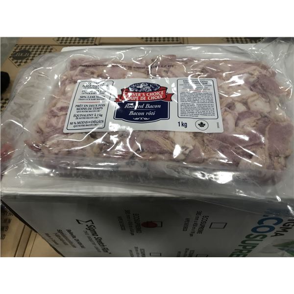 FROZEN:  CARVERS PRE-ROASTED BACON (1 KG)