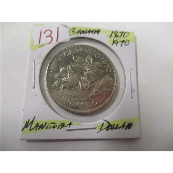 1870 - 1970 MANITOBA CANADA DOLLAR
