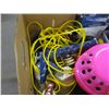 Image 2 : BOX C/W ROPE, BASKETS, CAULKING GUN, ETC