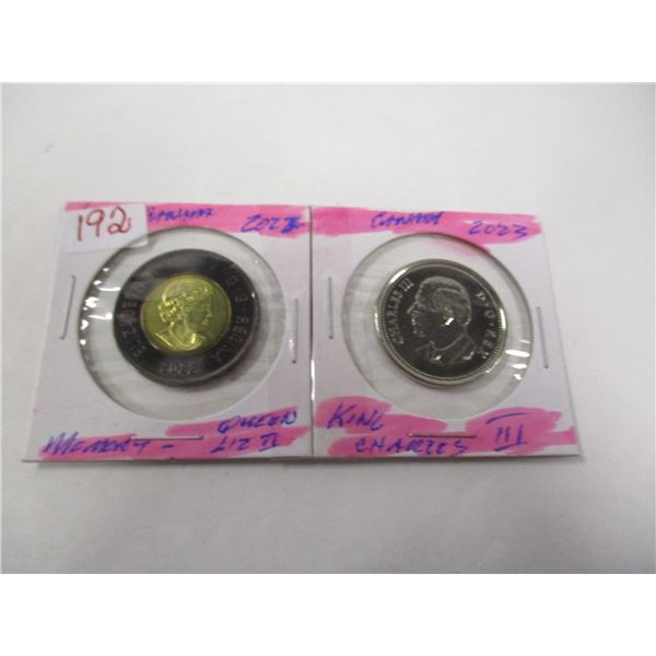 2022 MEMORY OF QUEEN ELIZABETH II & 2023 KING CHARLES III P/L HALF DOLLARS