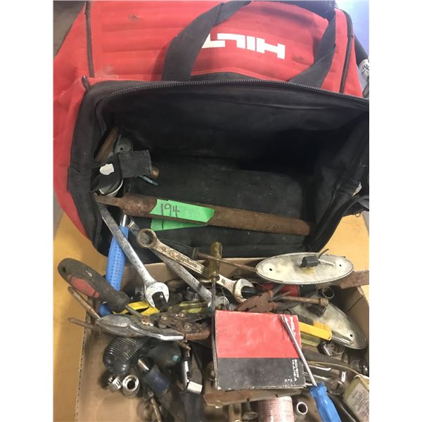 RED HILTI BAG C/W TOOLS
