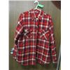 Image 1 : RED PLAID QUILTED SHIRT (SIZE LARGE)