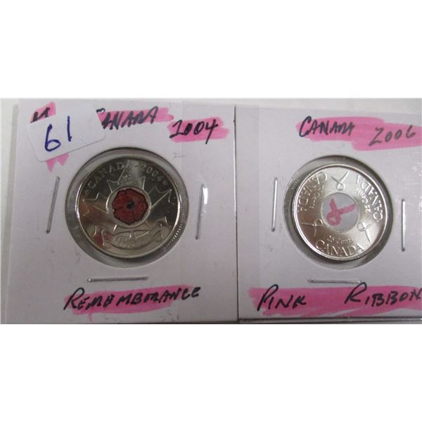 2004 REMEMBRANCE & 2006 PINK RIBBON QUARTERS