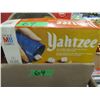 Image 1 : ESTATE:  BOX C/W GAMES (MONOPOLY, BALDERDASH, YAHTZEE, AGGREVATION)