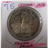 Image 1 : 1958 BC TOTEM POLE CANADA SILVER DOLLAR
