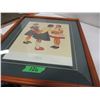 Image 1 : COLLECTABLE:  FRAMED NORMAN ROCKWELL PICTURE OF 3 GIRLS "CHECK UP"