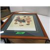 Image 2 : COLLECTABLE:  FRAMED NORMAN ROCKWELL PICTURE OF 3 GIRLS "CHECK UP"