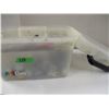 Image 3 : PLASTIC TOTE C/W PAINTING SUPPLIES